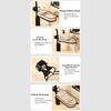 Adjustable Direction Faucet Sponge Rack ABS Faucet Storage Rack Drain Storage Holder  Bathroom Sink