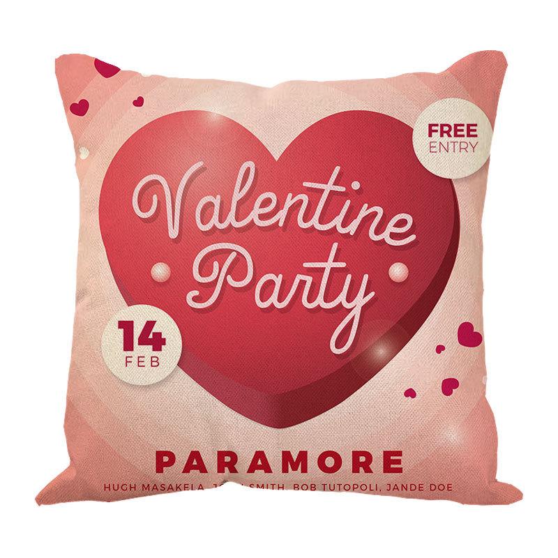 New Valentine'S Day Love Letter Pattern Pillow Cover Sofa Pillow Cover Premium Durable Quality Useful Practical