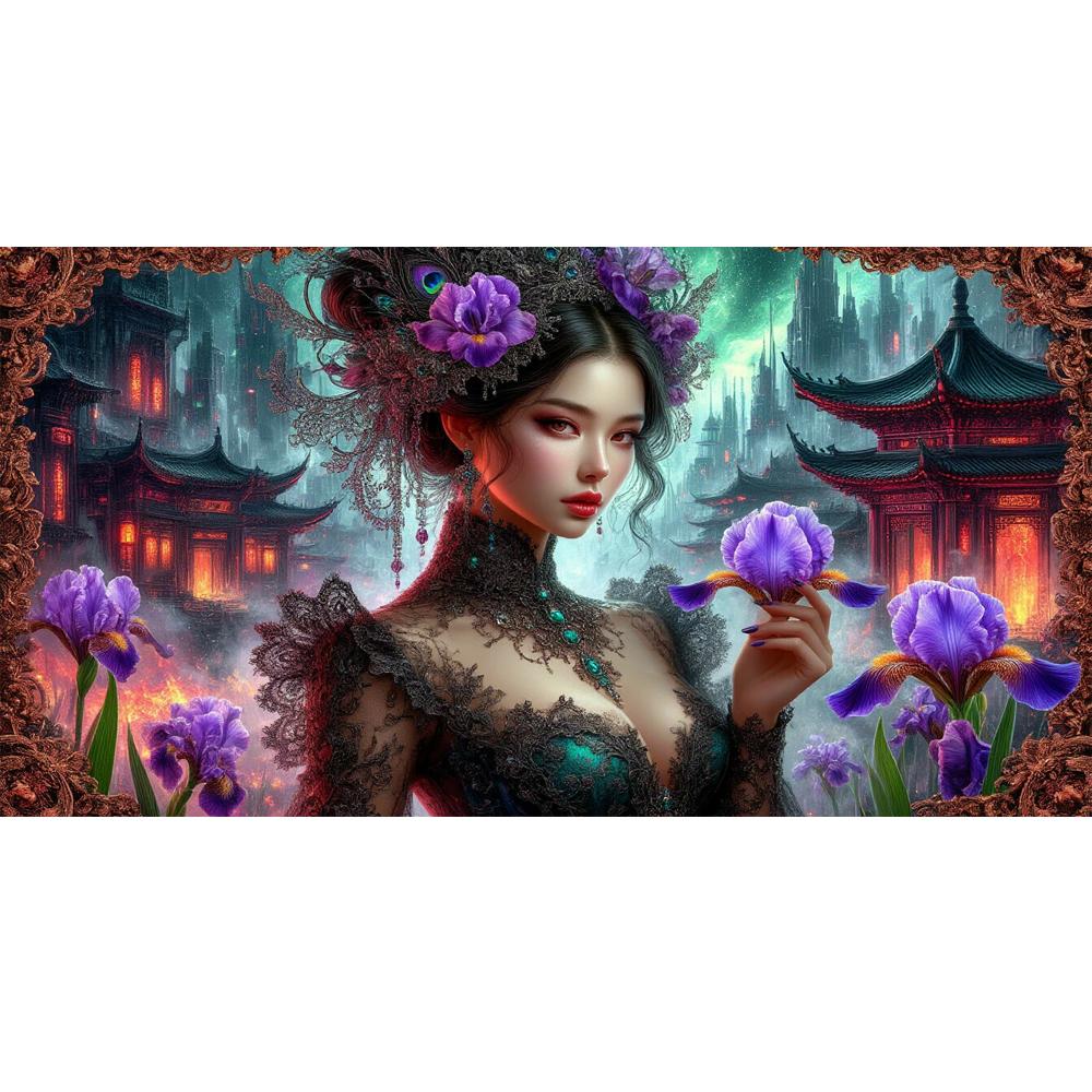 Beauty and Flowers Picture DIY Diamond Painting Cross Stitch Full Drills Diamond Mosaic New Collection Home Decor