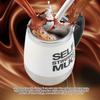 Portable Electric Stainless Steel Self Mixing Cup Magnetic Stirring Coffee Mug White