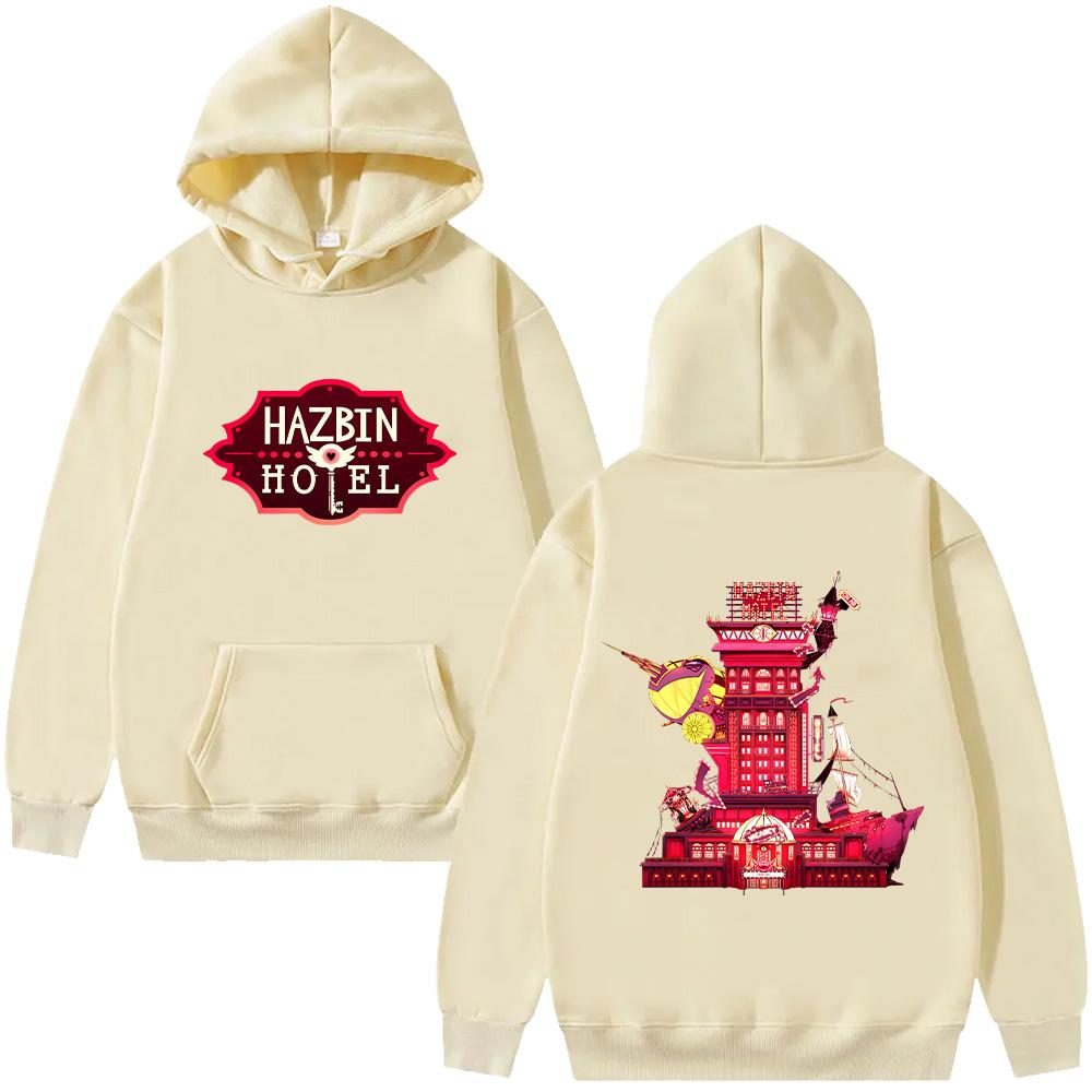 HazbinHotel Cartoon New Hoodie  Men with Hooded Long Sleeve Sweatshirts Fashion Unique Unisex Pullover Y2K Autumn Winter Clothing