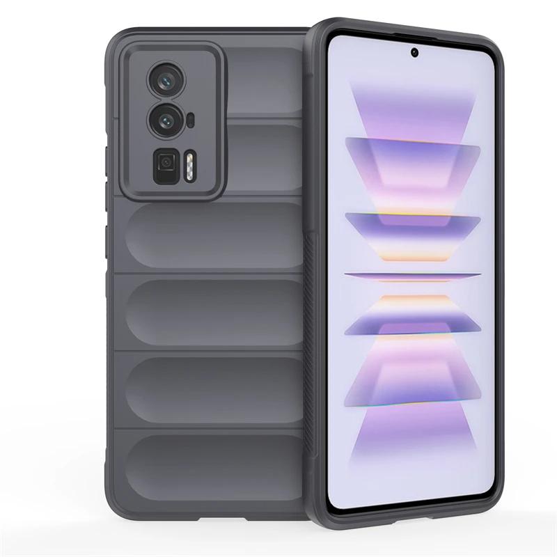 For Xiaomi Poco F5 Pro F3 F4 GT 5G Back Cover Phone Case Soft Liquid Silicone Anti-fall Shockproof Armor Protect Funda Coque