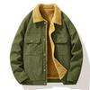 2025 Men's Corduroy Jacket with Lambswool Lining - High-Quality Autumn/Winter Coat