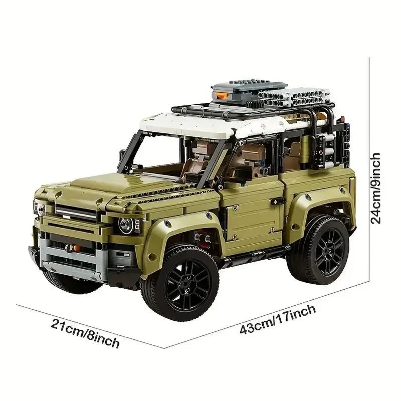 

2573PCS Technical Land Off-road Defender Classic Car Building Blocks 42110 Set Model MOC Vehicle Toys Bricks для мальчиков, подарок для взрослых