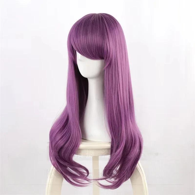 Rize Kamishiro Cosplay Wig Tokyo Ghoul Cosplay Long Wavy Purple Mixed Heat Resistant Synthetic Hair Anime Wigs