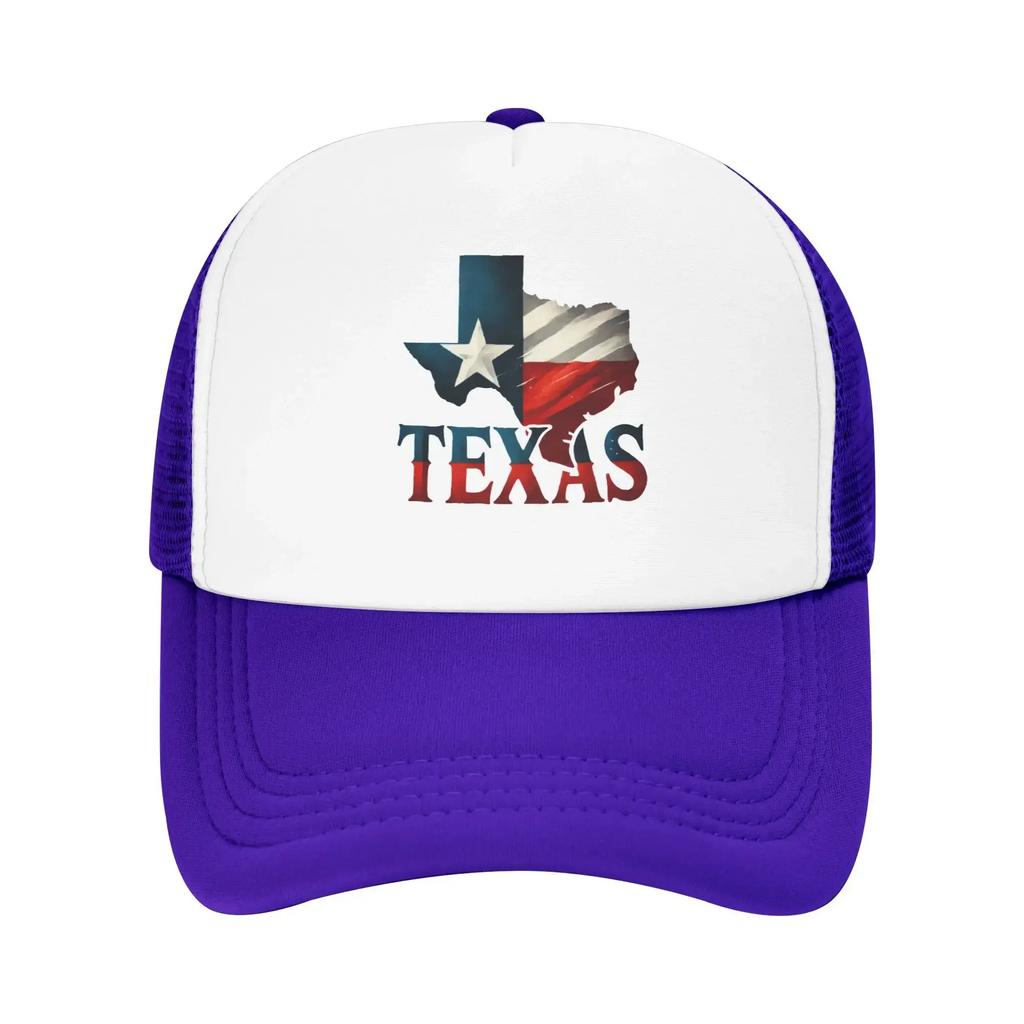 Retro Texas State Flag America Sport Mesh Baseball Caps Women Men Spring Female Beach Sunscreen Hat Hip Hop Trucker Cap