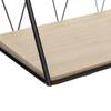 Wire wall shelf black
