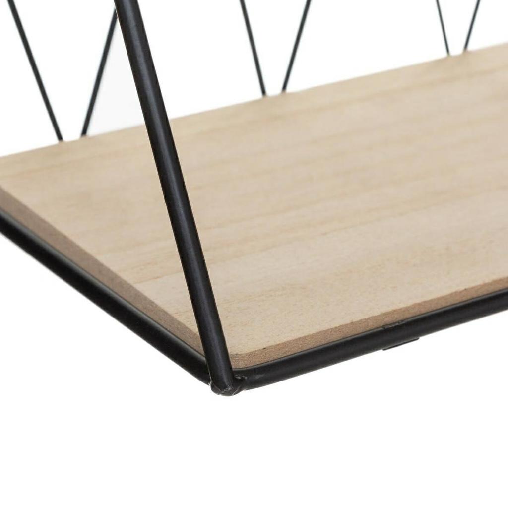 Wire wall shelf black