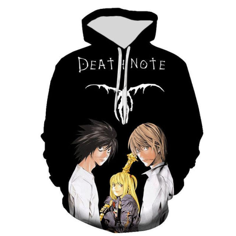New Casual Hoodies Death Note Fashion Men Women Children 3D Printed Sweatshirts Streetwear Boy Girl Kids Pullover Tops