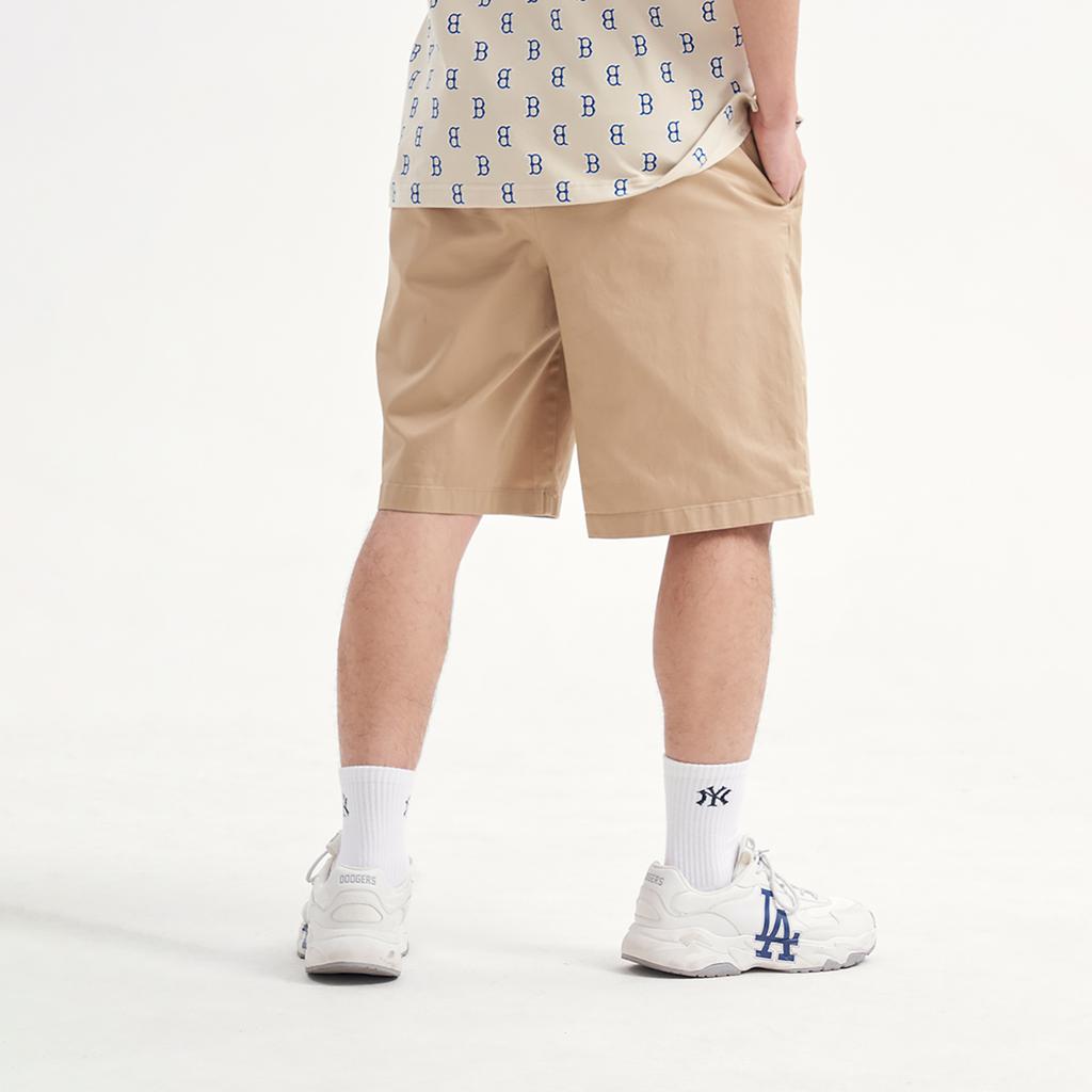 New MLB Casual Shorts Men's Khaki 3LSMB0633-43BGD