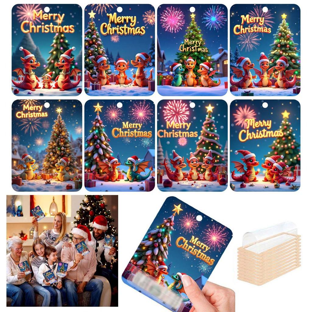 Christmas Money Holder Featuring Beautiful Tree Pattern Perfect For Gift Wrapping