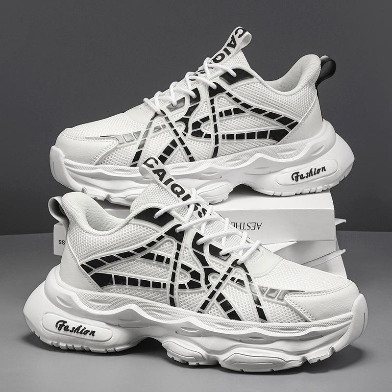 Schuhe Herren Übergröße Trend Sportschuhe Herbst Atmungsaktiv Mode Paar Papa Schuhe Student Trendige Herrenschuhe