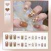 Press On Acrylic Fake Nails Set with Glue High Quality Handmade Nail Extension French Tips Woman False Short Nails Press Ons