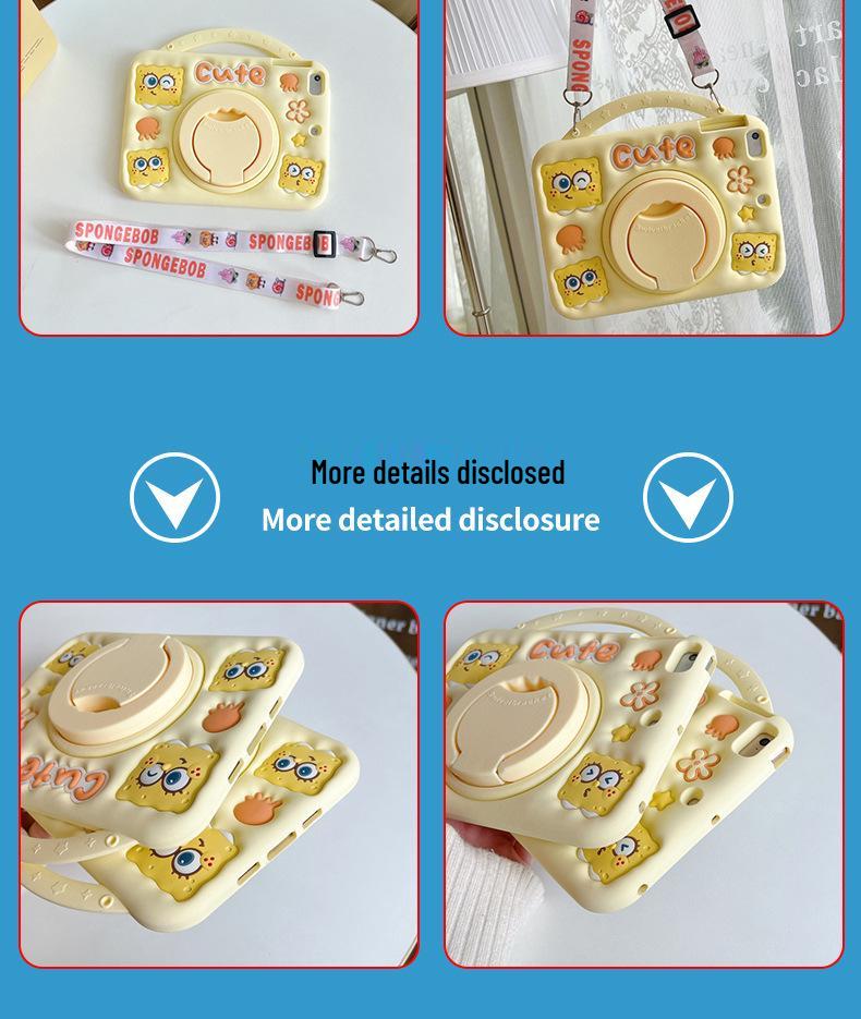 SpongeBob Silicone Protective Case for Xiaomi 5/6/7 Pro & Redmi Pad SE