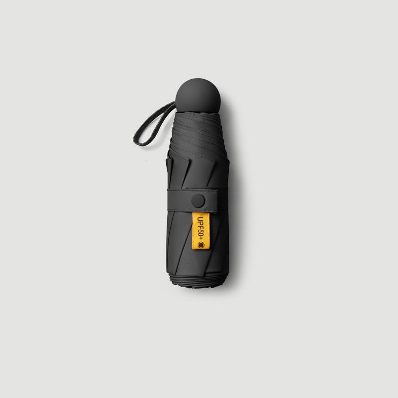 

Маленький и удобный зонт от солнца с 6 косточками и черным клеем из алюминиевого сплава, ветрозащитный зонт с солнцезащитным индексом UPF50+