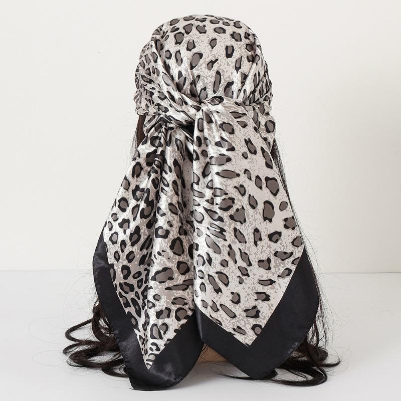 New cashew print silk scarf women's trend versatile shawl satin headscarf 90 square scarf scarf women