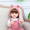 Braune Augen Reborn Baby Puppen Mädchen 55 cm Vollsilikon Vinyl Kann Betty Puppen baden Bebe Spielzeug KEIUMI Mode Geburtstag WEIHNACHTEN Geschenke