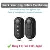 Car Key Case for FIAT Panda 500 Punto Ducato Lancia Musa Citroen Jumper Peugeot Boxer TPU Flip Cover Keychain Auto Accessories