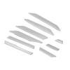 Stainless Steel Front Bumper Mesh Grille Decor Sticker For Toyota RAV4 2020-2021
