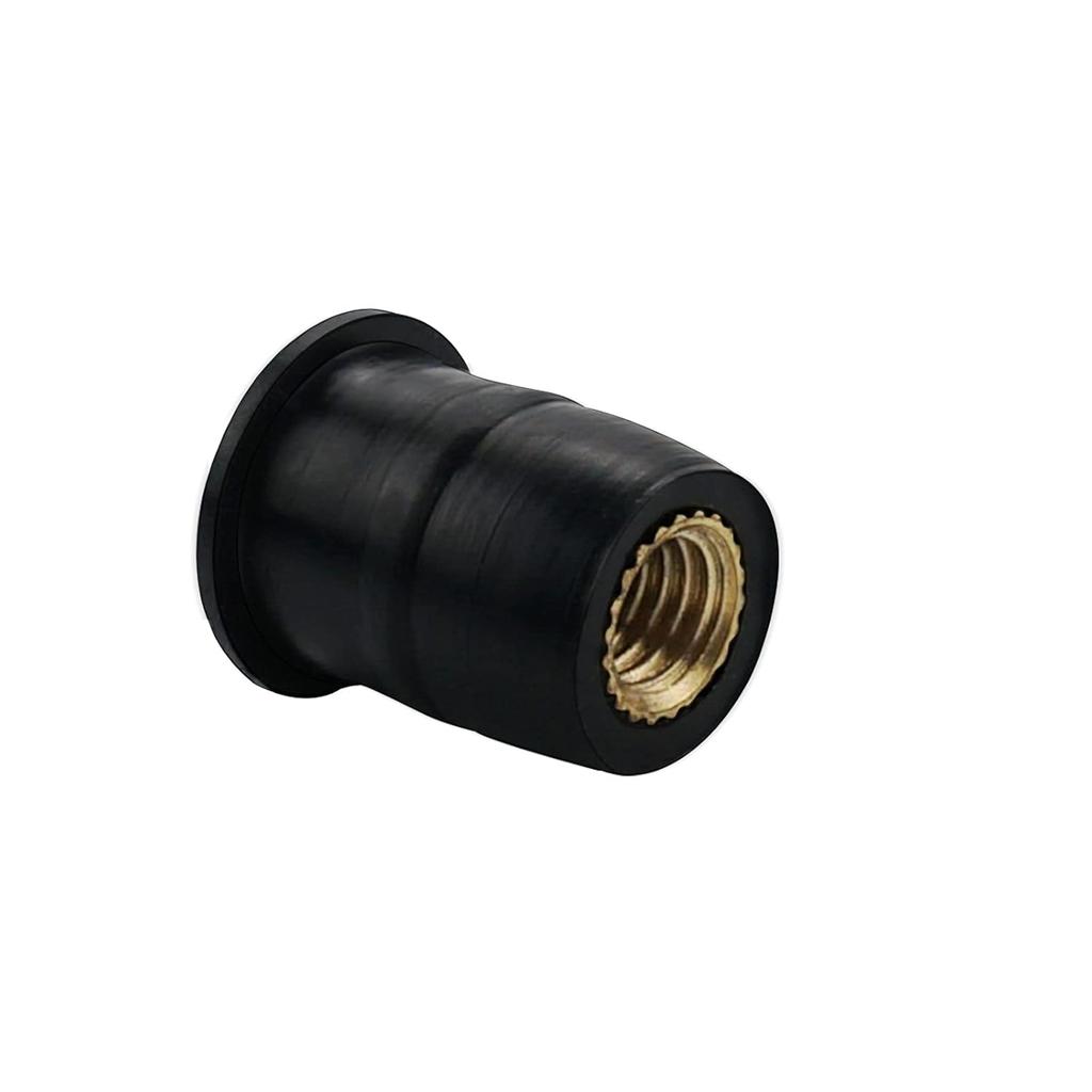 20PCS M5 Well Nuts Fairing Fasteners Windshield Motorcycle Accessories Screws Rubber and Steel Parts Windscreen Nuts
