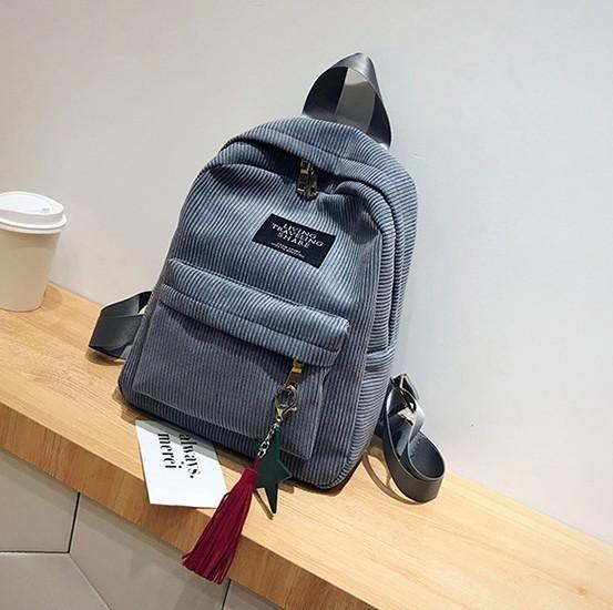 Women Mini Corduroy Backpack Female Soft Canvas Fabric Shoulder Bag Ladies Cute Small Travel Bags Backpack For Teenage Girls