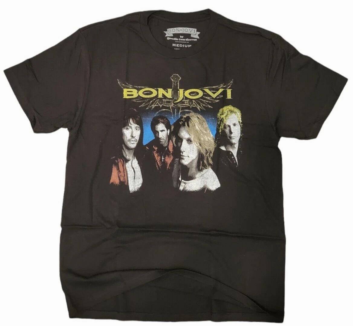 Bon Jovi Music Unisex T Shirt 100% Cotton -MUSIC BAND Rocks -NEW-Reg 28.00 2XL