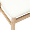 Dining Chairs 2 Pcs Natural 42 X 47.5 X 81 Cm