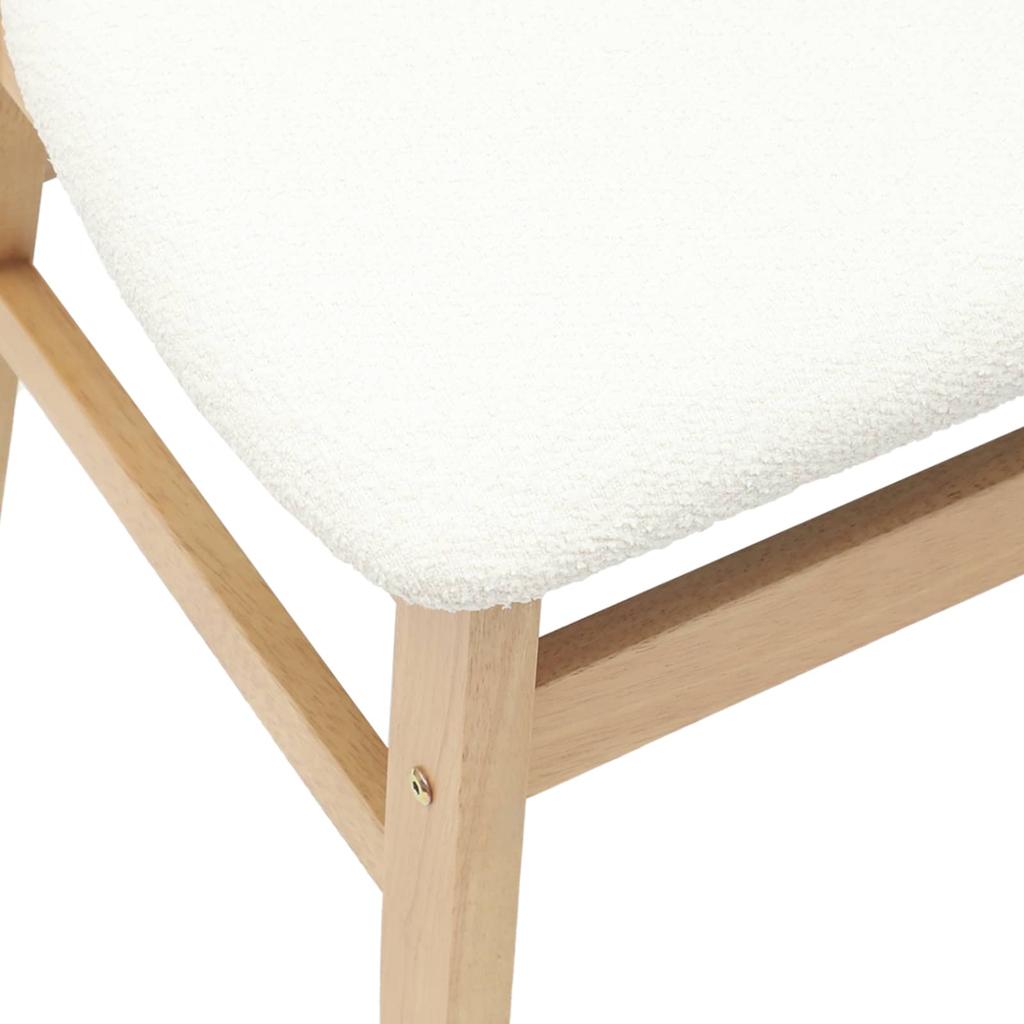 Dining Chairs 2 Pcs Natural 42 X 47.5 X 81 Cm