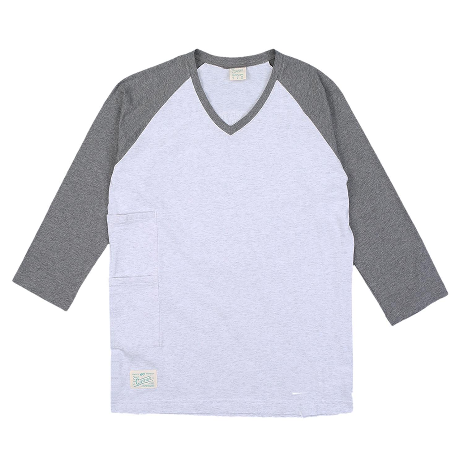 Second Corner Men S Pure Cotton Graphic Capri Sleeve T-Shirt. Halls-M.White Look/L
