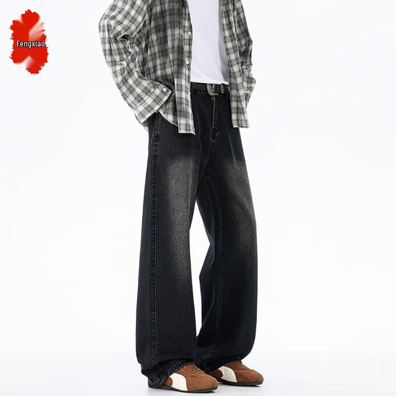 

Мужские джинсы прямого кроя в стиле хай-стрит 2XL