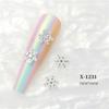 10pcs Snowflake Nail Decorations for Unique and Eye Catching Manicures Charming Nail Accessories