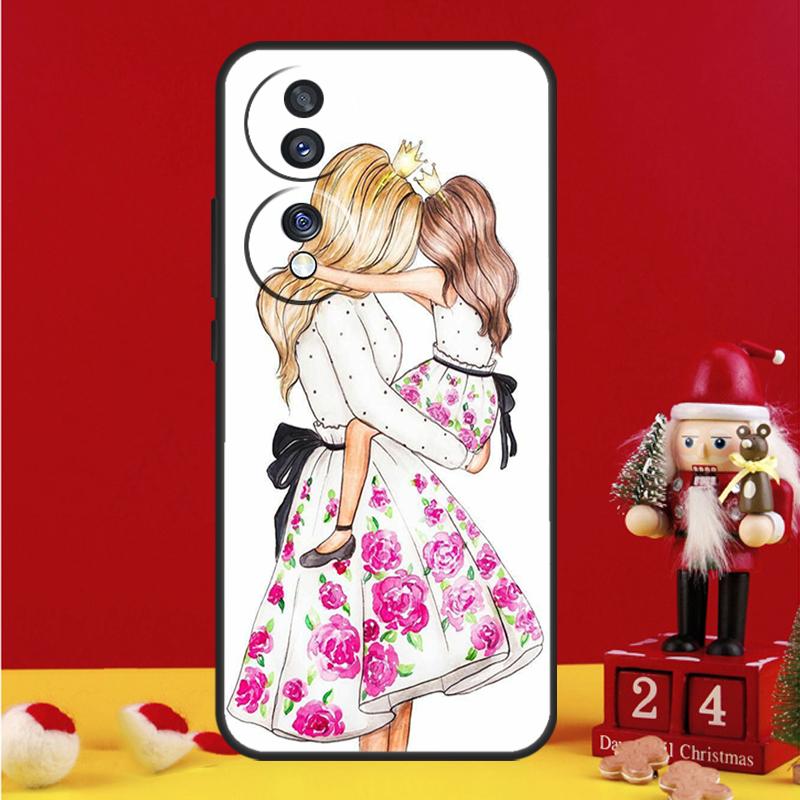 Beautiful Mother Daughter Son Case For Honor X8a X9a X7a X6a X6 X7 X8 X9 X8b X9b 90 70 50 Magic 5 Pro Magic 6 Lite Cover