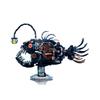 Mechanical Anglerfish Building Blocks Model Kit with LED Light Creative Assembled Display Toy Complex Construction Set for Adult