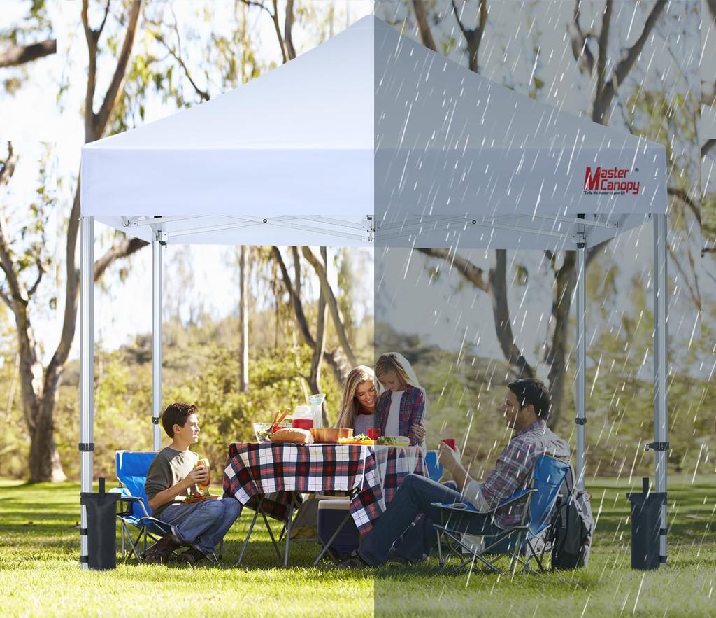 MASTERCANOPY Gewichtssäcke, Sandsäcke, Gewichte, Zelt-/Planengewichte, 50 kg Fassungsvermögen, Set aus 4 Stück (Schwarz)