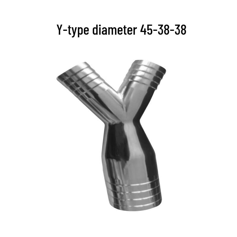 VOSTE 304 Stainless Steel Y-Type Reducing Barb Hose Tee