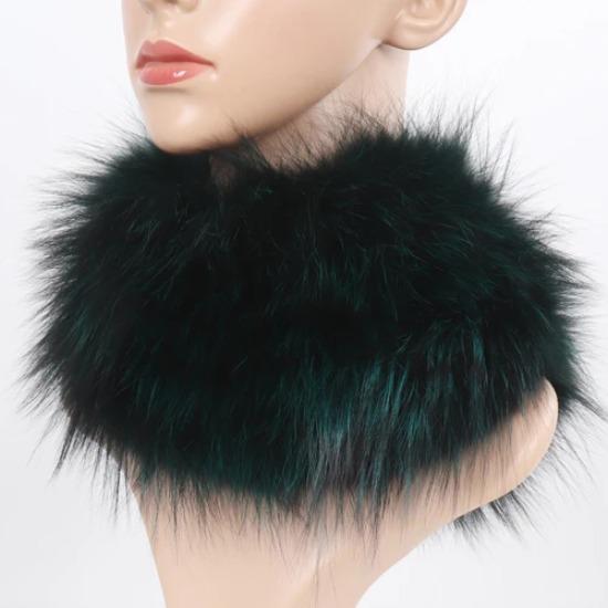 

Новый шарф из натурального лисьего меха, меховые повязки на голову, женские зимние шарфы-кольца из лисьего меха, роскошная грелка для шеи, хорошая эластичность, натуральные меховые муфты Good elastic