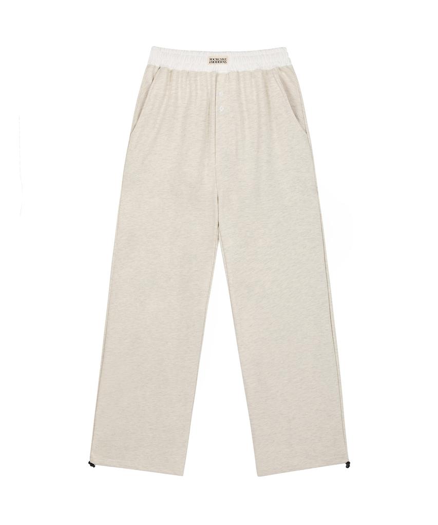 ROCKCAKE Waist Layered 2Way Jogger - Oatmeal