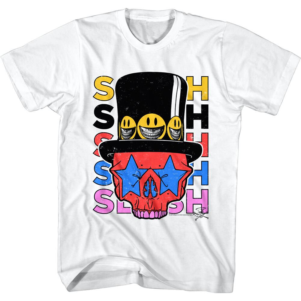 

Slash Футболка мужская Tour The Dream Скелетная шляпа Гитарист Концерт S