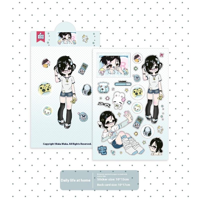 1 Sheet Millennium Anime Story Phone Craft Diy Decoration Kawaii Character Scrapbooking Stickers Deco Stationery Decals