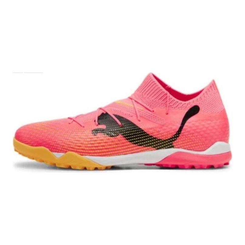 Puma Future Comfortable TT (Rubber Studs) Shock Absorbing Durable Soccer Shoes Men Soccer Shoes Red Black Yellow 107710-04