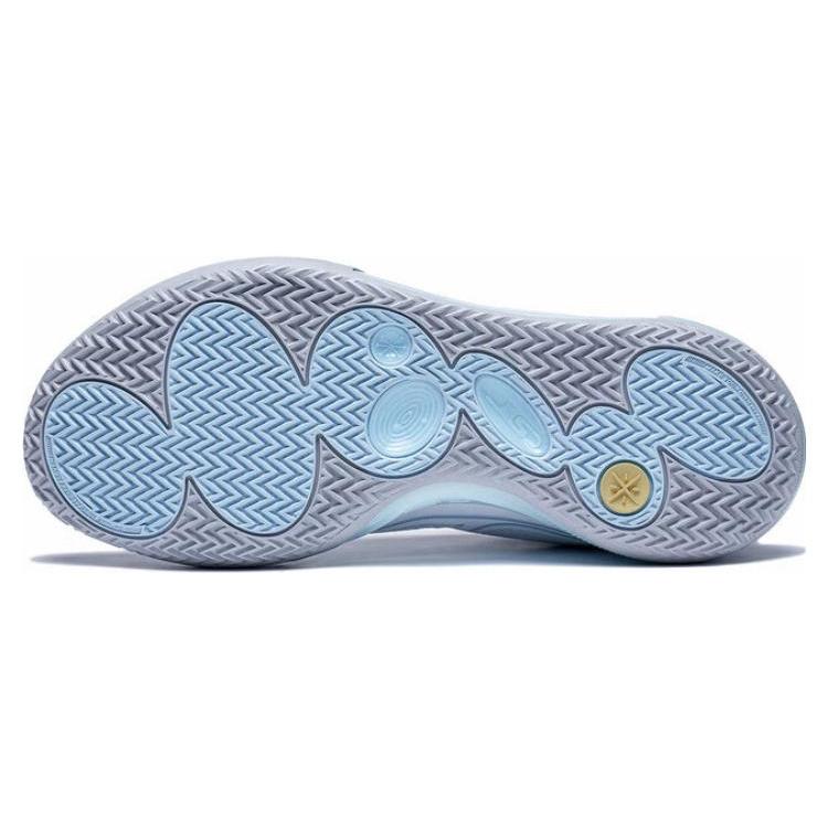 Nye LiNing All City 11 V2 Demping Slitesterk Lav Topp Basketballsko Herre Blå Hvit ABAT053-4