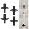 Set of 4/8 Metal Candle Holders for Wine Bottle Insertion Taper Candle Stand Candlestick Adapter Centerpieces Decors