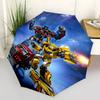1 PC Automatic Folding Umbrella - Transformers Pattern Portable Foldable Design With 8 Ribs Christmas Birthday Gifts