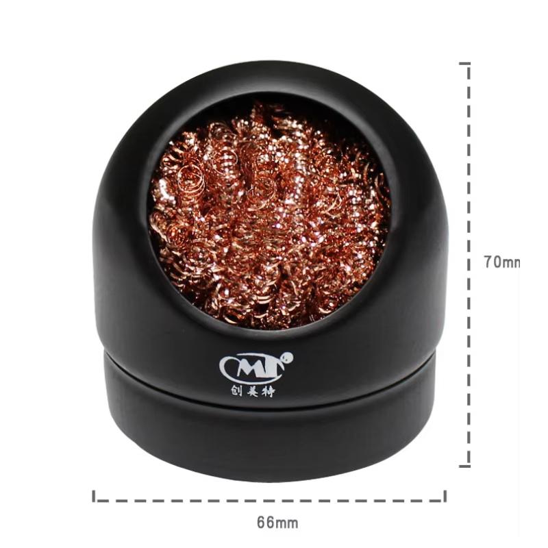 Cleaner Ball Cleaning Ball Desoldering Soldering Iron Mesh Filter Cleaning Nozzle Tip Copper Wire Metal Dross Box Clean Bal
