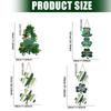 Irish Festival Decoration Wood Shamrock Door Sign Hanging Ornament for Front Door Mantels Tree Holiday Party Decoration
