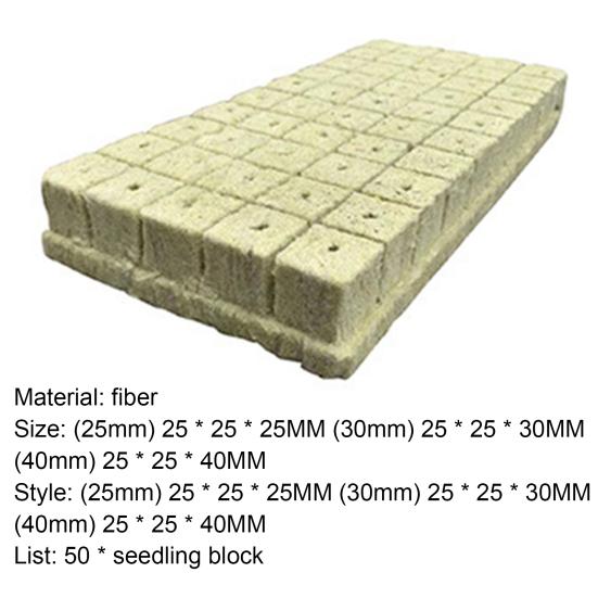 50 ks Grow Cube Hydroponie Klíčení Dobrá propustnost vzduchu Kostka pro množení vláknitých rostlin pro domácnost