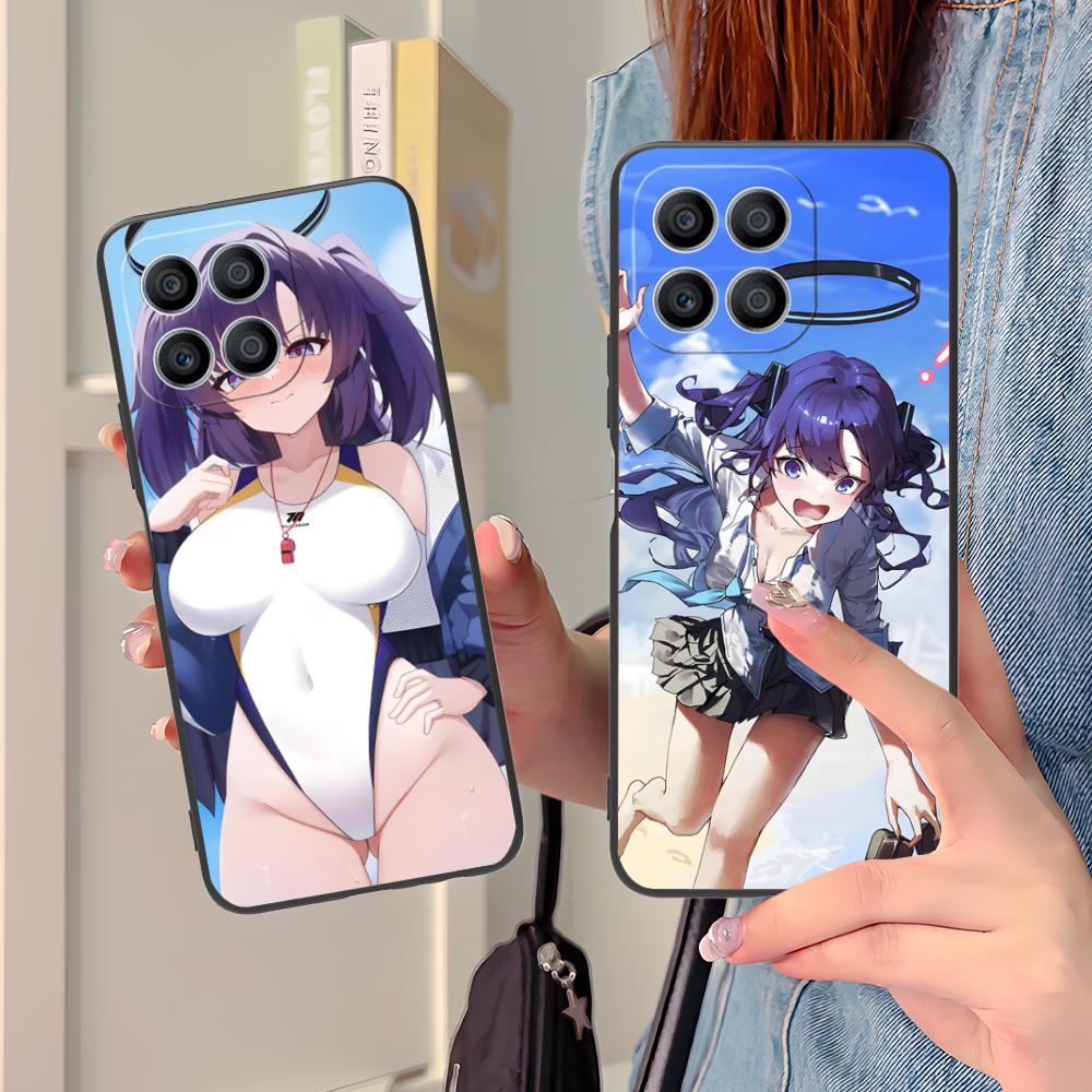 Blue Archive Yuuka Matte TPU Mobile Phone Case for Honor 90 80 70 60 50 30 20 10 9 8 7 Pro S SE Lite 5G Colorful Printing Cover