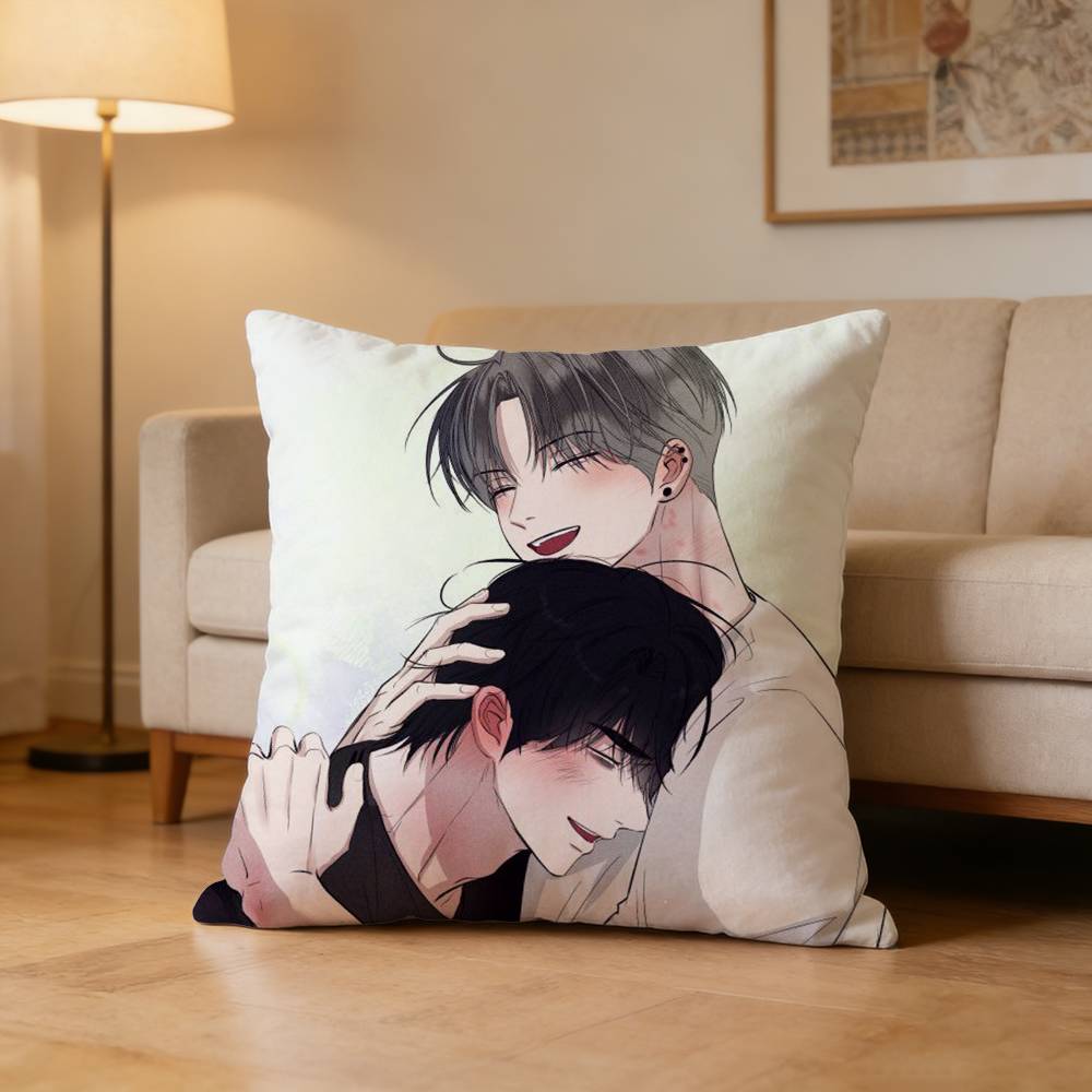 Unsleep Bl Anime Comic Pillow Case for Sofa Living Room Home office Decor Protective Cover