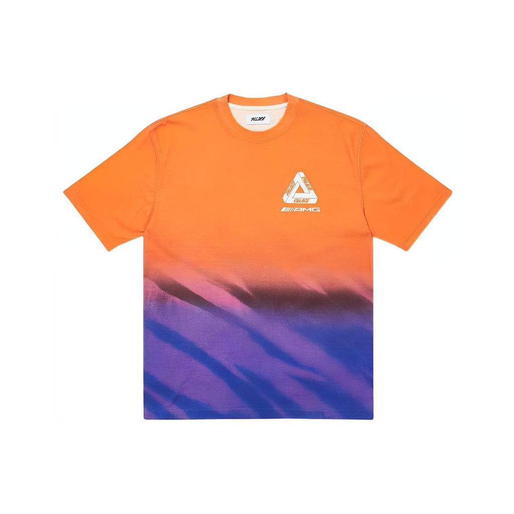 Palace X AMG 2.0 London T-Shirt Orange/Purple Unisex Tops Multi-Color P22AMGTS001