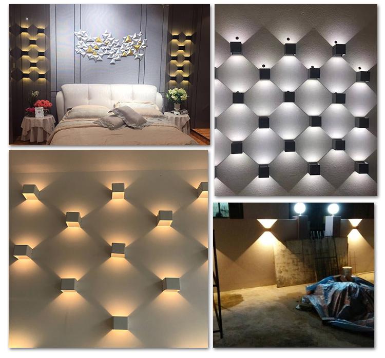Waterproof LED Outdoor Double Head Wall Light, Super Bright for Villas, Courtyards, and Balconies.